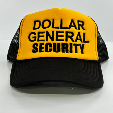 Dollar general Security Funny Mesh Trucker SnapBack Cap Hat Custom Embroidered Collab Rowdy Roger