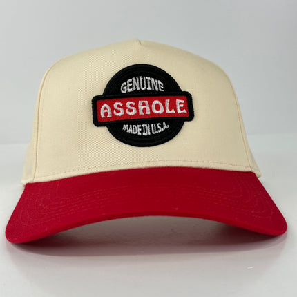Genuine Asshole Made in USA Funny Snapback Baseball Adjustable Cap Hat Custom Embroidered