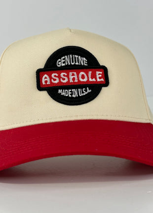 Genuine Asshole Made in USA Funny Snapback Baseball Adjustable Cap Hat Custom Embroidered