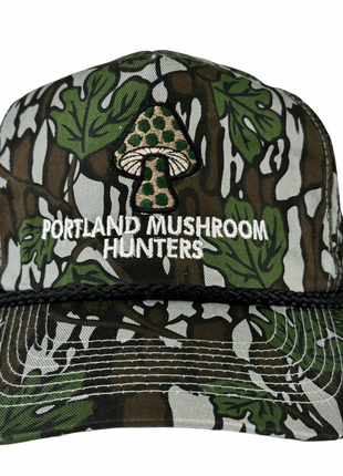 Portland Mushroom Hunters Custom Embroidered Forest SnapBack
