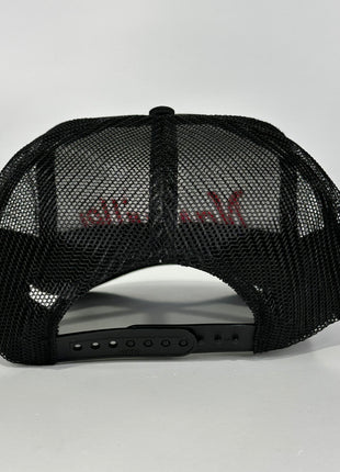 NASHVILLE COUNTY MUSIC Black Mesh Trucker SnapBack Hat Cap Custom Embroidery