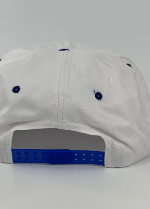 I’m A Two Seater on a white crown blue brim Rope SnapBack Hat Cap Custom Embroidered