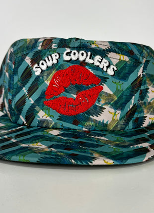 SOUP COOLERS Green SNAPBACK CAP FUNNY HAT CUSTOM EMBROIDERED COLLAB JUSTIN STAGNER