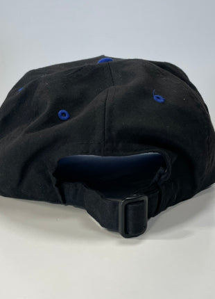 Horny Custom Embroidered Strapback Cap Hat Black/Blue