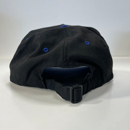 Horny Custom Embroidered Strapback Cap Hat Black/Blue