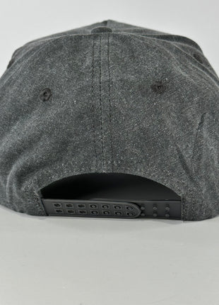 IM DID ASBESTOS I CAN on a dark gray SnapBack Hat Cap with Rope Collab Potent Frog Custom Embroidery