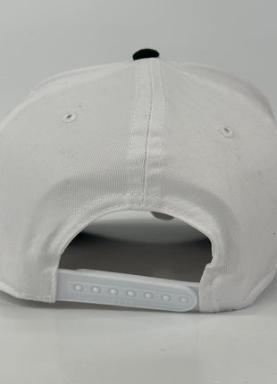 This is my fishing hat white crown green brim SnapBack Hat Cap Custom embroidered