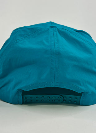BIG OR SMALL I LIKE EM ALL Nylon Teal SnapBack Cap Hat Custom Embroidered Collab Rowdy Roger
