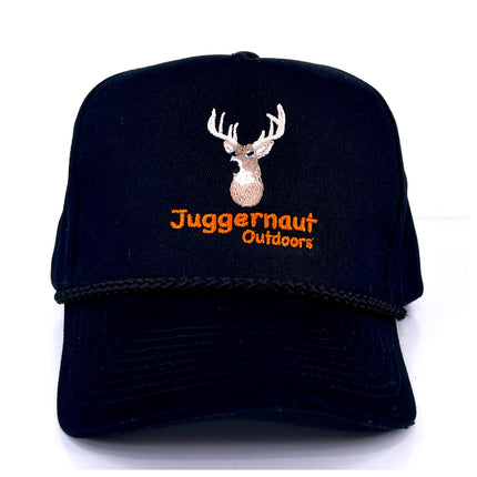 Juggernaut outdoors custom Embroidered Black Rope SnapBack