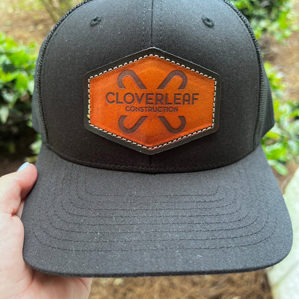 Clover leaf, Catamount Jack, Bell Tower 71 Leather Patch Hats