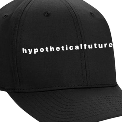 Custom order Hypothetical future Embroidered on a black Snapback hat cap