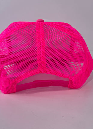 I love DILFS print on a neon pink Mesh Trucker SnapBack Hat Cap Custom Print