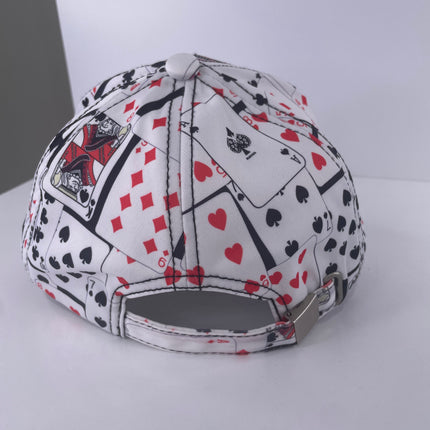 Custom who ate all the P Poker Night on a deck of cards Strapback Hat Cap 1/1
