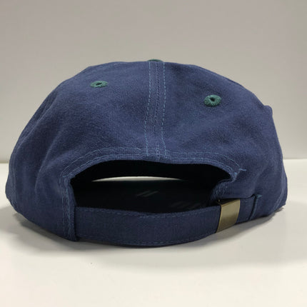Sugar Melts on a Blue crown Green Brim Strapback Hat Cap Collab Justin Stagner Custom Embroidered