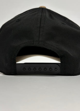 Thank God For Beer on a black crown khaki brim SnapBack Hat Cap Custom Embroidery Rowdy Roger Collab