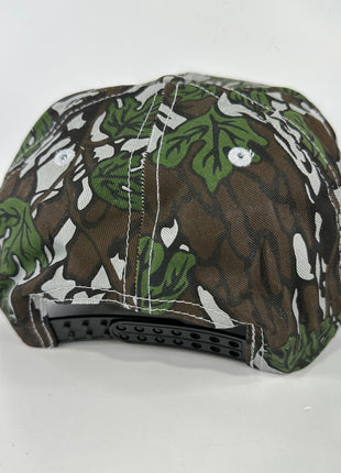 WOOD DUCK Green Leaf CAMO SNAPBACK Hunting Vintage Trucker Cap Hat Custom Embroidered