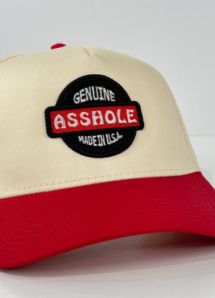 Genuine Asshole Made in USA Funny Snapback Baseball Adjustable Cap Hat Custom Embroidered