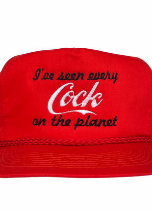 I’ve seen every cock on the planet custom embroidered SnapBack rope hat