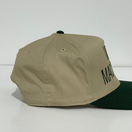 I Miss Mac Miller Khaki/Green Brim Custom Embroidered SnapBack