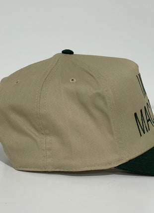 I Miss Mac Miller Khaki/Green Brim Custom Embroidered SnapBack