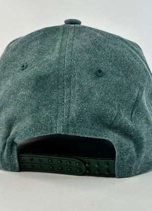 Mallard bird duck hunting on a green trucker SnapBack hat cap custom embroidery