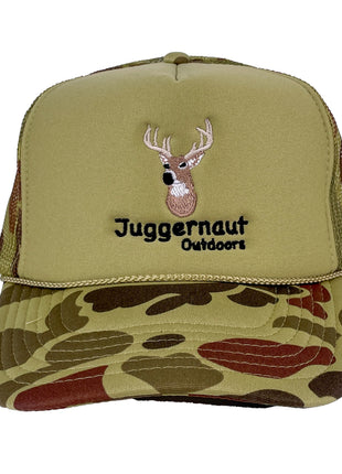 Juggernaut Outdoors Custom Embroidered Camo Mesh Trucker Hat