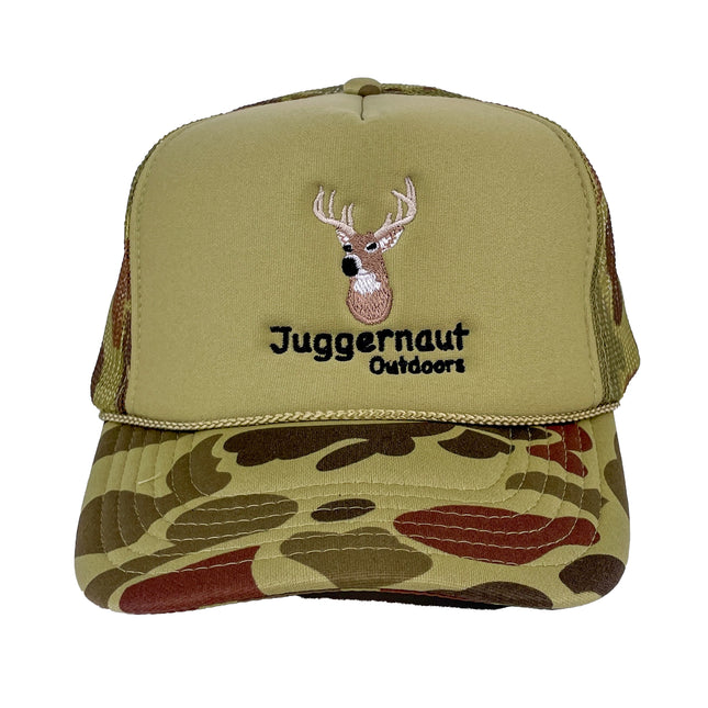 Juggernaut Outdoors Custom Embroidered Camo Mesh Trucker Hat