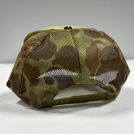 I BE ON YOU LIKE A DUCK ON A June Bug CAMO Mesh Trucker SnapBack Cap Hat Collab Justin Stagner Southern Grandpa Custom Printed
