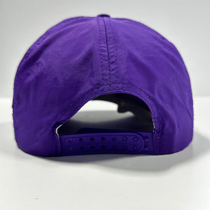 TEXAS CHRISTZYN UNIVERSITY Vintage Rope Golf Purple SnapBack Cap Hat Custom Embroidery