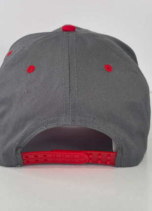Don’t talk to me until I have had my morning cigarette custom embroidered gray/red brim, snapback cap