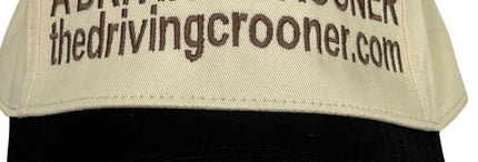 Custom order thedrivingcrooner.com in center of hat Snapback hat cap custom embroidery