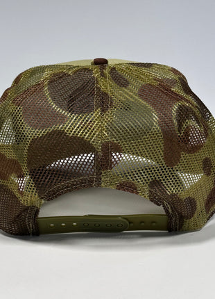 WOOD DUCK Green CAMO SNAPBACK Hunting Trucker Mesh Cap Hat Custom Embroidered