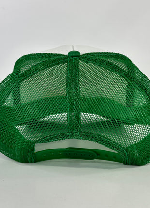 SMOKE NOW AND MUNCH LATER Green Mesh Trucker SnapBack Cap Hat Funny Inappropriate Custom Printed
