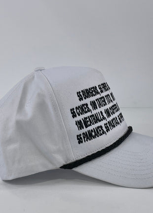 55 burgers 55 fries pay it forward custom embroidered snapback cap