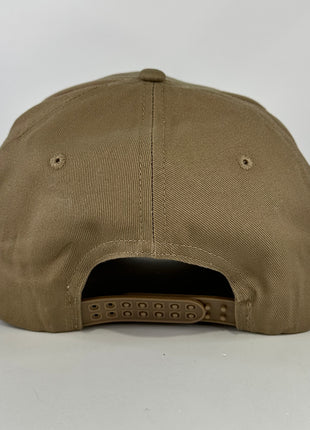 Why would I only carry one drink when I have 2 hands on a tan SnapBack hat cap with rope Collab Cut the Activist Custom Embroidery