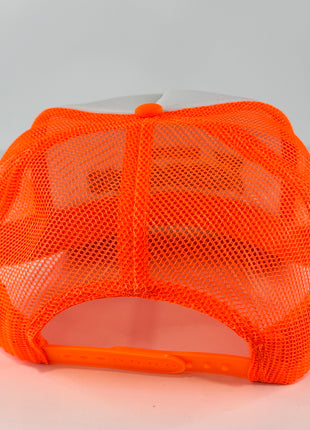 Knoxville Tennessee on an orange mesh trucker SnapBack Hat Cap Custom Embroidered