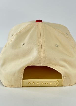 SOMEONE GOT HIT IN THE BOINGLOINGS RED KHAKI SNAPBACK BALL CAP FUNNY HAT CUSTOM EMBROIDERED COLLAB Potent Frog
