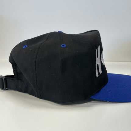 Horny Custom Embroidered Strapback Cap Hat Black/Blue