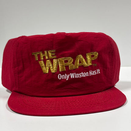 Vintage The Wrap Winston Cigarettes NASCAR Snapback Cap Hat true original vintage