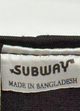True Original Vintage 1990s Subway Employee Hat Black Rope Authentic Deadstock Fast Food Uniform Cap (Not Reproduced)