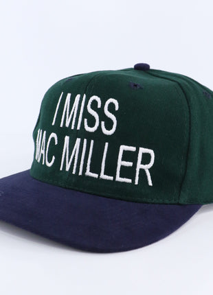 I Miss Mac Miller Rip Custom Embroidered on a Vintage Strapback Cap Hat in USA