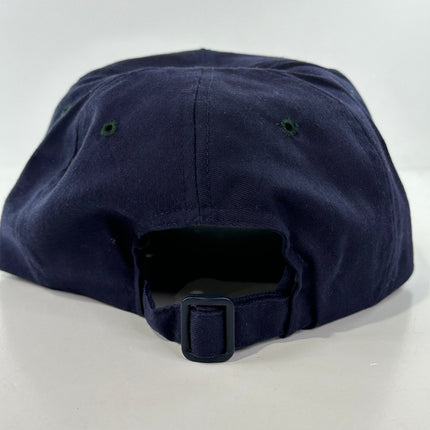 Thank You For Holding your breath while I smoke on a blue crown green brim Strapback Hat Cap Custom Embroidered