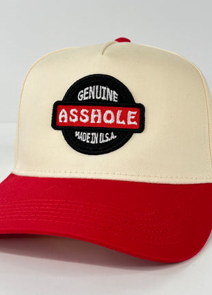 Genuine Asshole Made in USA Funny Snapback Baseball Adjustable Cap Hat Custom Embroidered