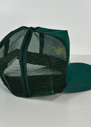 True Original Vintage Subway Green Mesh Trucker Hat Authentic 1990s Deadstock Employee Cap (Not Reproduced)