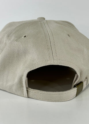 I’D RATHER BE IN TAHITI on a light gray Strapback Hat Cap Collab Potent Frog Custom Embroidery