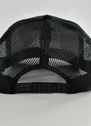 FAITH OVER FEAR BLACK MESH SNAPBACK TRUCKER CAP HAT CUSTOM EMBROIDERED