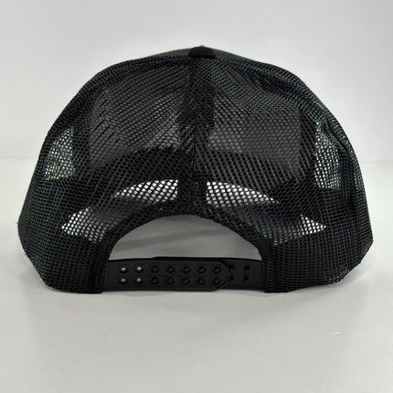 FAITH OVER FEAR BLACK MESH SNAPBACK TRUCKER CAP HAT CUSTOM EMBROIDERED