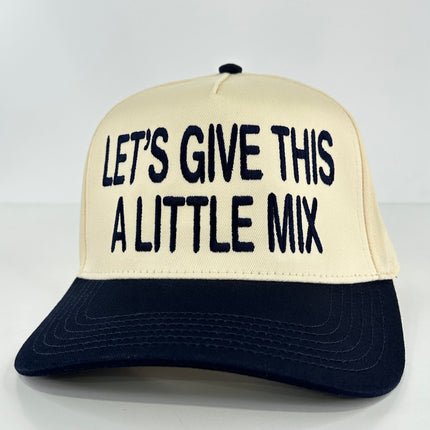 Let’s Give this a little Mix on a SnapBack Hat Cap Collab The Izzy Drinks Custom Embroidered