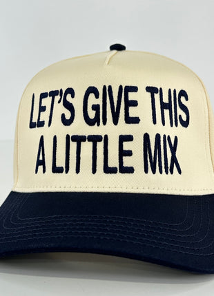 Let’s Give this a little Mix on a SnapBack Hat Cap Collab The Izzy Drinks Custom Embroidered