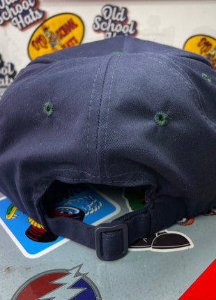 Fishing Is Like Boob Navy Blue Crown Strapback Funny Fishing Hat Custom Embroidered